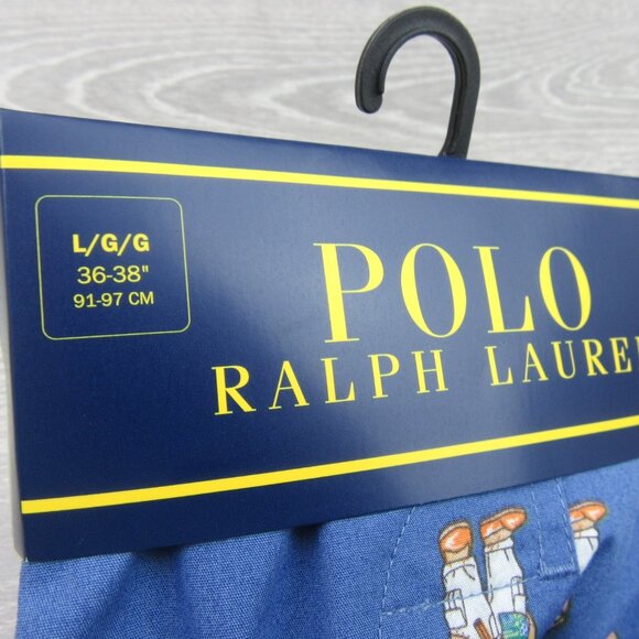 Polo Ralph Lauren Bear Boxer Briefs Men's Size Large Blue NEW - Picture 3 of 9
